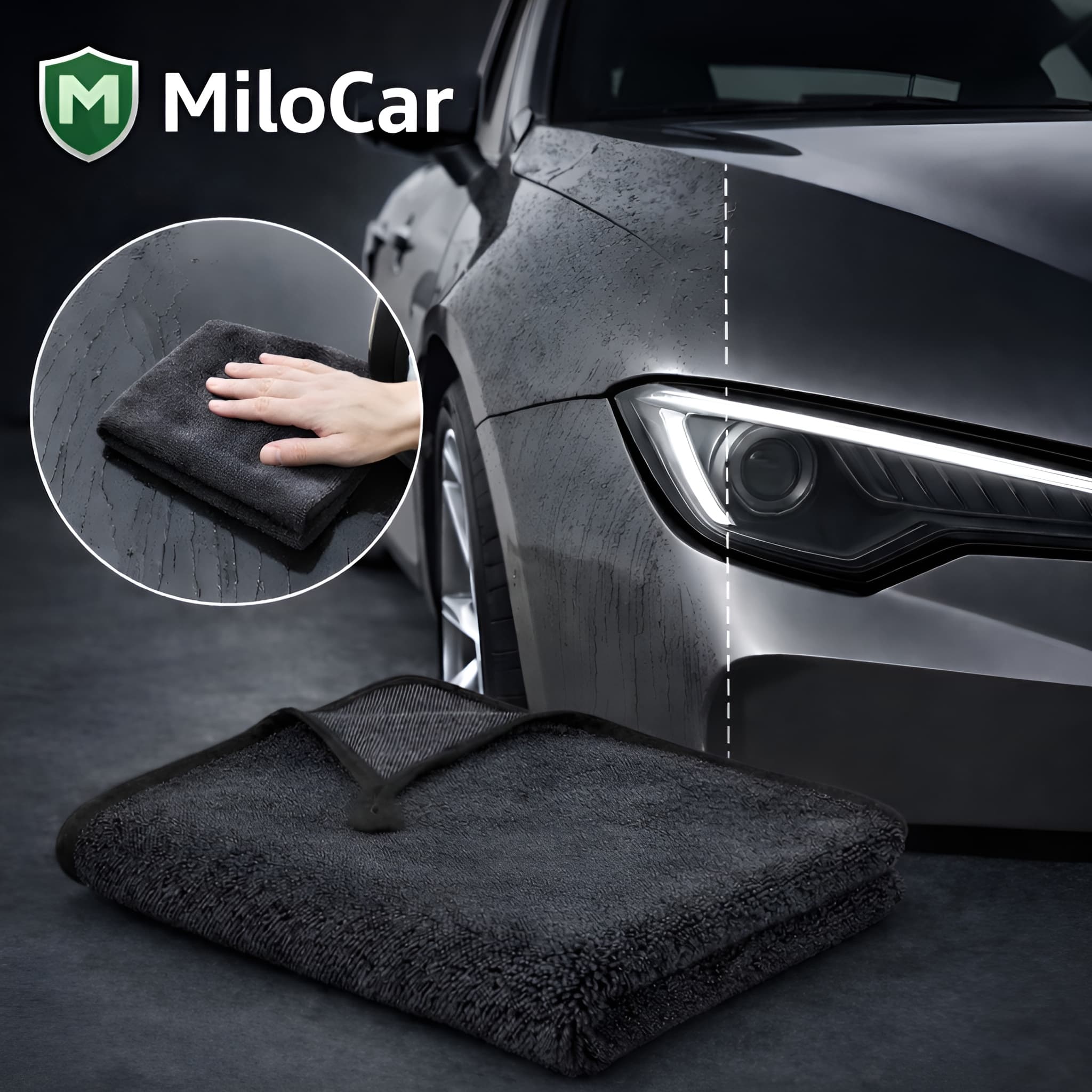 MiloCar – Osusz całe auto jednym ruchem  bez smug i bez wysiłku